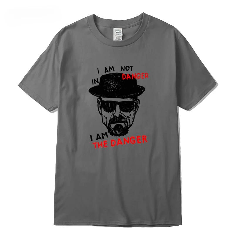 T-shirt 100% Cotton Short Sleeve Breaking Bad T-shirt Casual Heisenberg Print Tshirt Cool T-shirt Male Tops