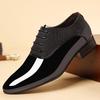 Fashion Men's Dress Shoes Pointed Toe Oxfords Luxury Office Plus Size  Leather Shoes Lace-up Male Wedding Shoe Soft Sole Business Shoes