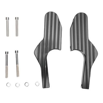 Passenger Foot Peg Extensions Aluminum Alloy Motorcycle Passenger Foot Pedals Extender Replacement for GT 125 200 GTS