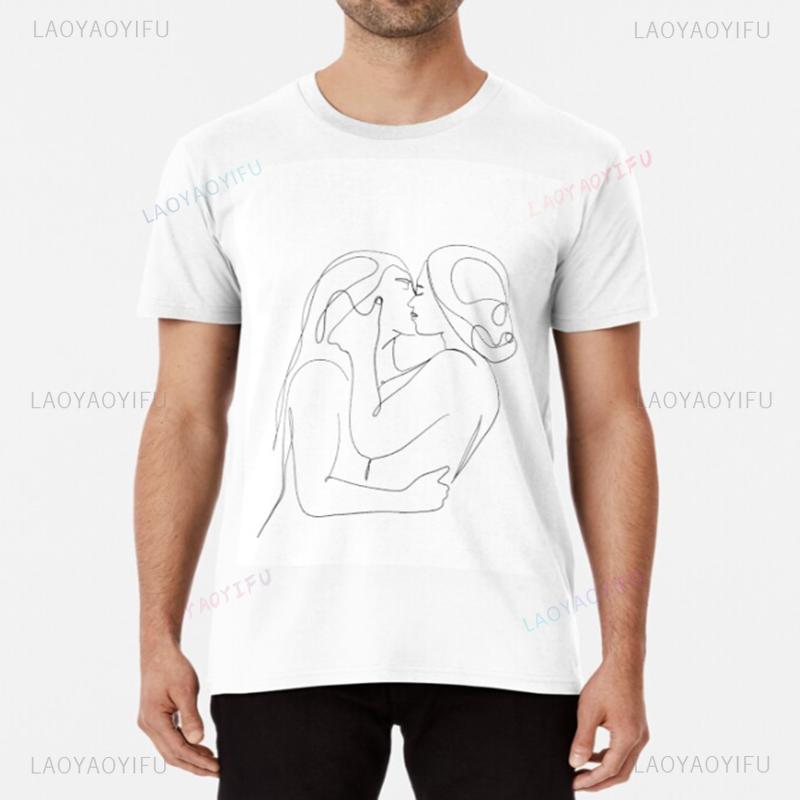 Hot Funny Lesbian Kiss Nun Bondage Satanic Bdsm Woman T Shirt T-Shirt Gym Men Sport Women Shirt Gym Own Design T Shirt Manga