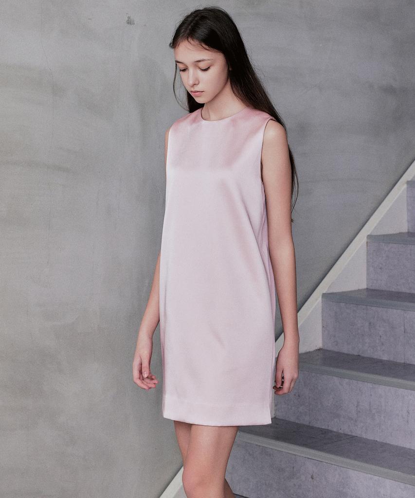 Rank 5 [Dayne] Satin Mini Dress_Pink