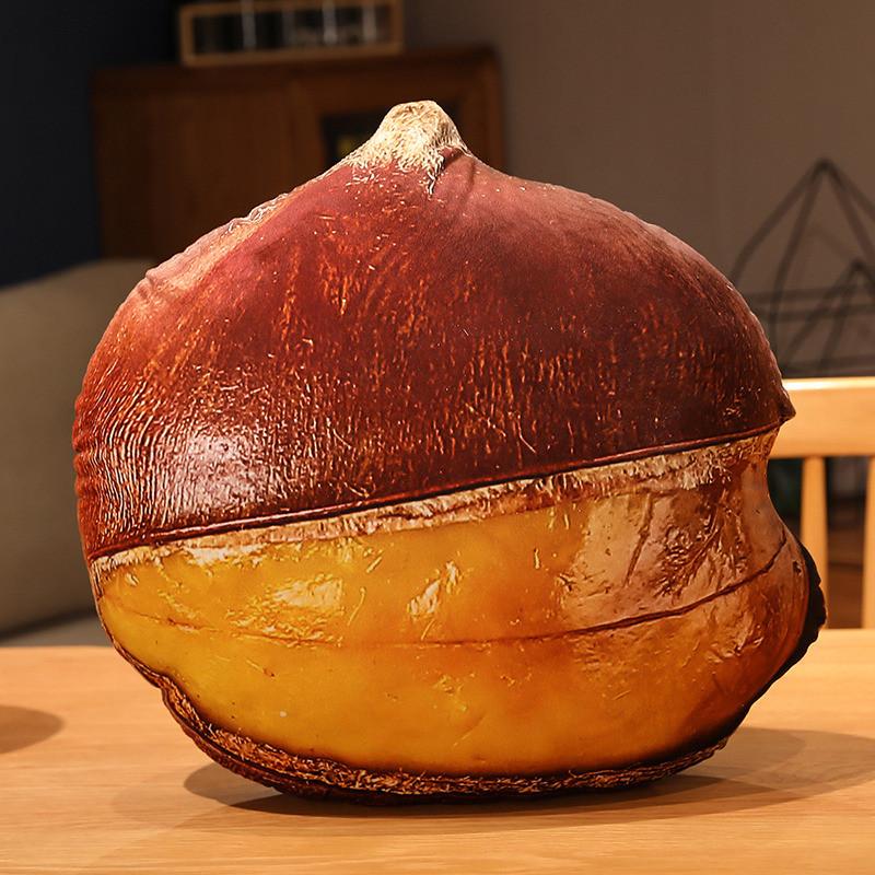 Adorable Nut Plushies Toy Almond Pistachio Cashew Walnut Cartoon Girls Sleep Pal