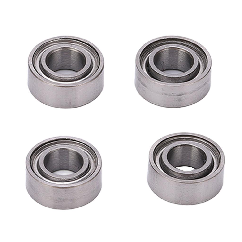 4Pcs Stainless Steel Ball Bearings 5x10x4mm for Arrma 3S 1 10 Remote Control Cars