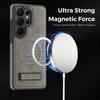 For Samsung Galaxy S26 Ultra Magnetic Case Kickstand Leather Phone Back Cover