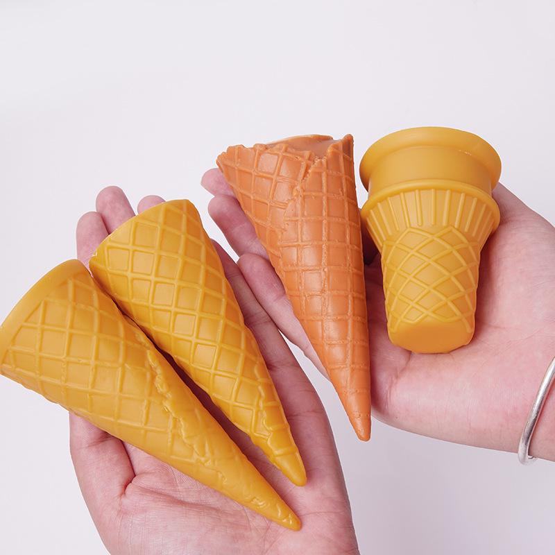 Accessorio per Giocattolo in Argilla Croccante Simulata Fatto a Mano Fai da Te - Coni Gelato Finti