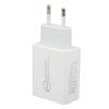 20W QC3.0 PD Quick Charger Dual Port Fast Charging Speed Charger for Dji Avata AC 100‑240V White EU Plug 85x43x24mm