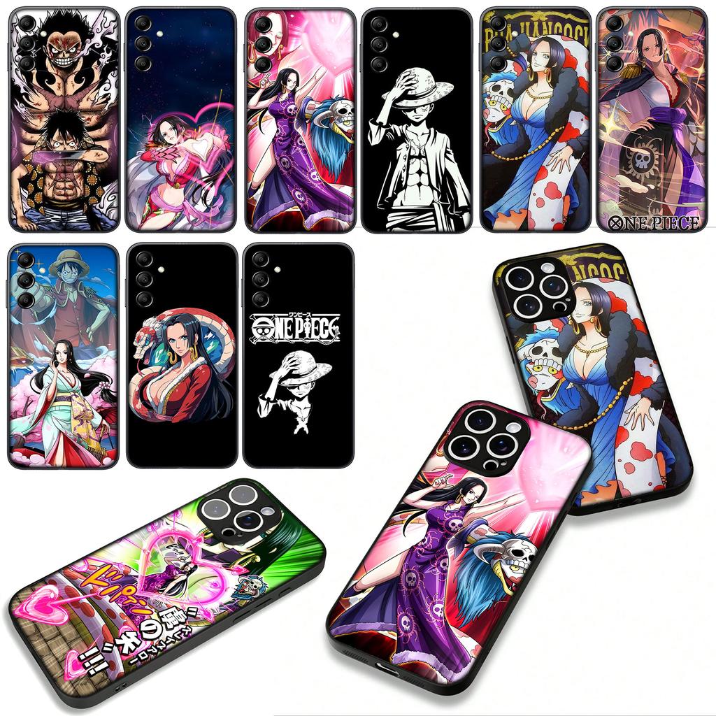 Anime Luffy Boa Hancock One Piece Case for Motorola Moto G04 G13 G14 G22 G23 G20 G32 G34 G35 G64 G82 G84 G53 G60 G72 E14 E15 E13
