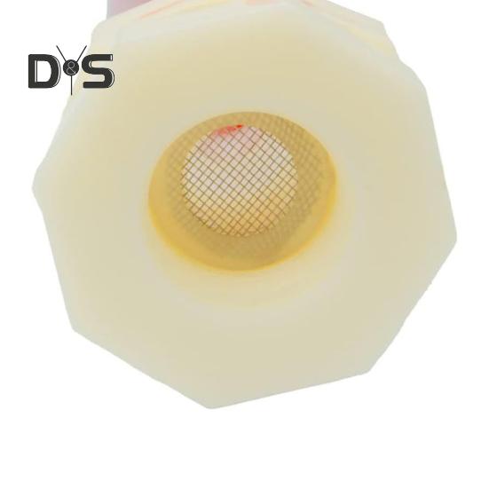 2Pcs Rabbit Watering Bucket Connector Kit Bulkhead Fitting Barb Ball Valve Mesh Washer Drinking System Connector for 5/16" ID Hose Connector