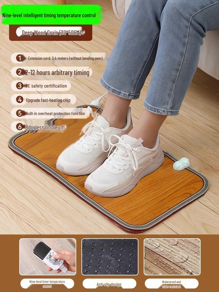 Elektrische Fußheizmatte: Büro-Heizmatte für Damen