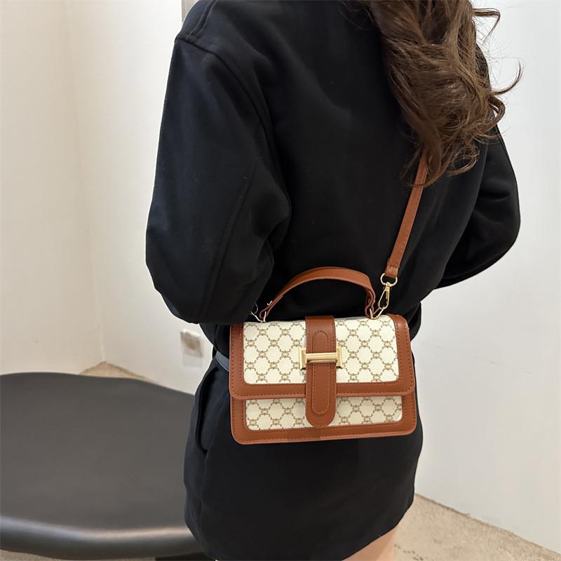 2024 New Vintage Style High-quality Single Shoulder Bag With Unique Print Design