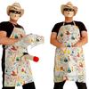 Men Chef Prank Apron with Surprise Apron Fun White Elephant Adjustable Straps Kitchen Gift