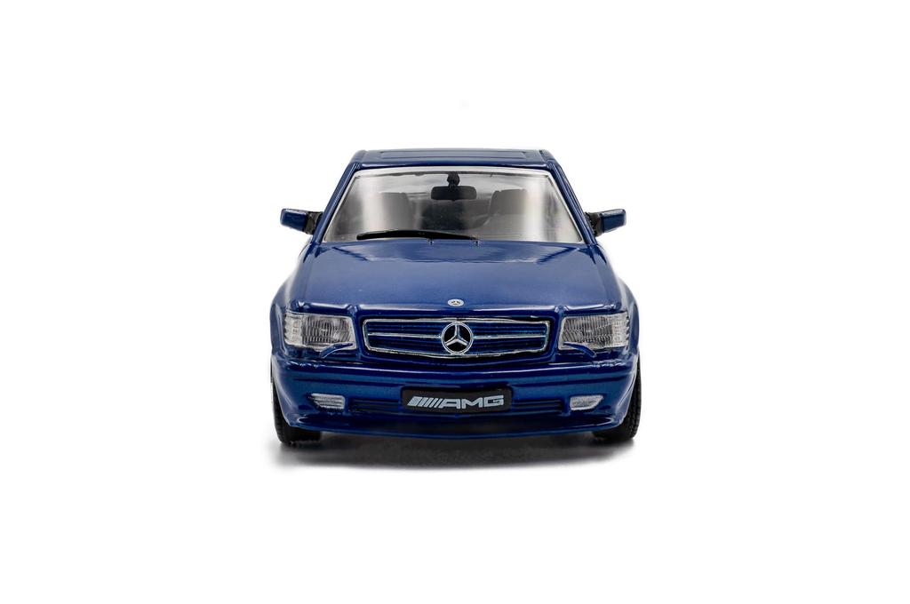 SOLIDO 1/43 Scale Mercedes-Benz 560 SEC AMG Widebody 1990 (Blue) Finished Product S4310907