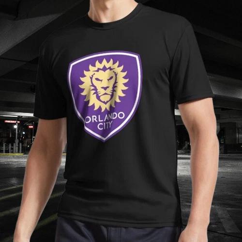 

Orlando City SC logo Active Logo T-Shirt Funny Size Mode American T-shirt L