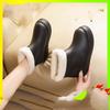 Women's Winter Mid Tube Fleece Anti Cold Anti Slip Wear Resistant And Warm Rain Shoes