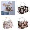 Korean Style Cartoon Bear Bag Large Capacity Lunch Bag Casual Flax Handheld Bag  Outdoor