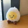 Lustiger Anhänger als gekochtes Ei Puppe Hochzeitsei Ornament Souvenir Beruhigende Puppe Lächelnde Gesichts-Puppe