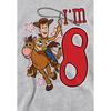 Toy Story Childrens/Kids IÂ´m 8 Woody Heather Birthday Pullover Hoodie