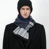 Luxury Winter Man Scarf Plaid Shawl Warm Autumn Cashmere Handkerchief Soft Outdoor Muffler Bufanda Solid Man Scarf 2025