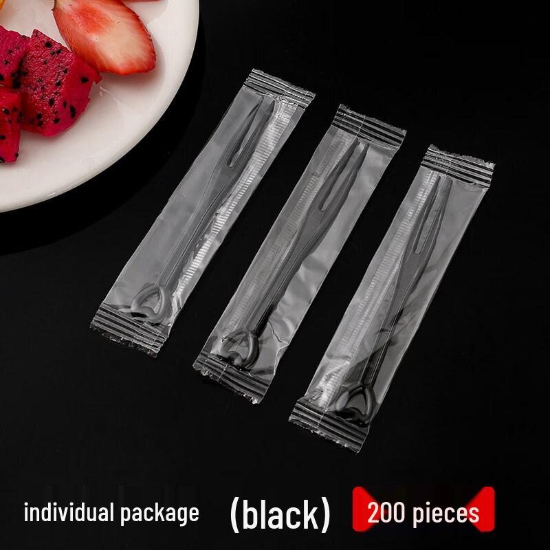 ZISIZ Disposable Plastic Fruit Forks