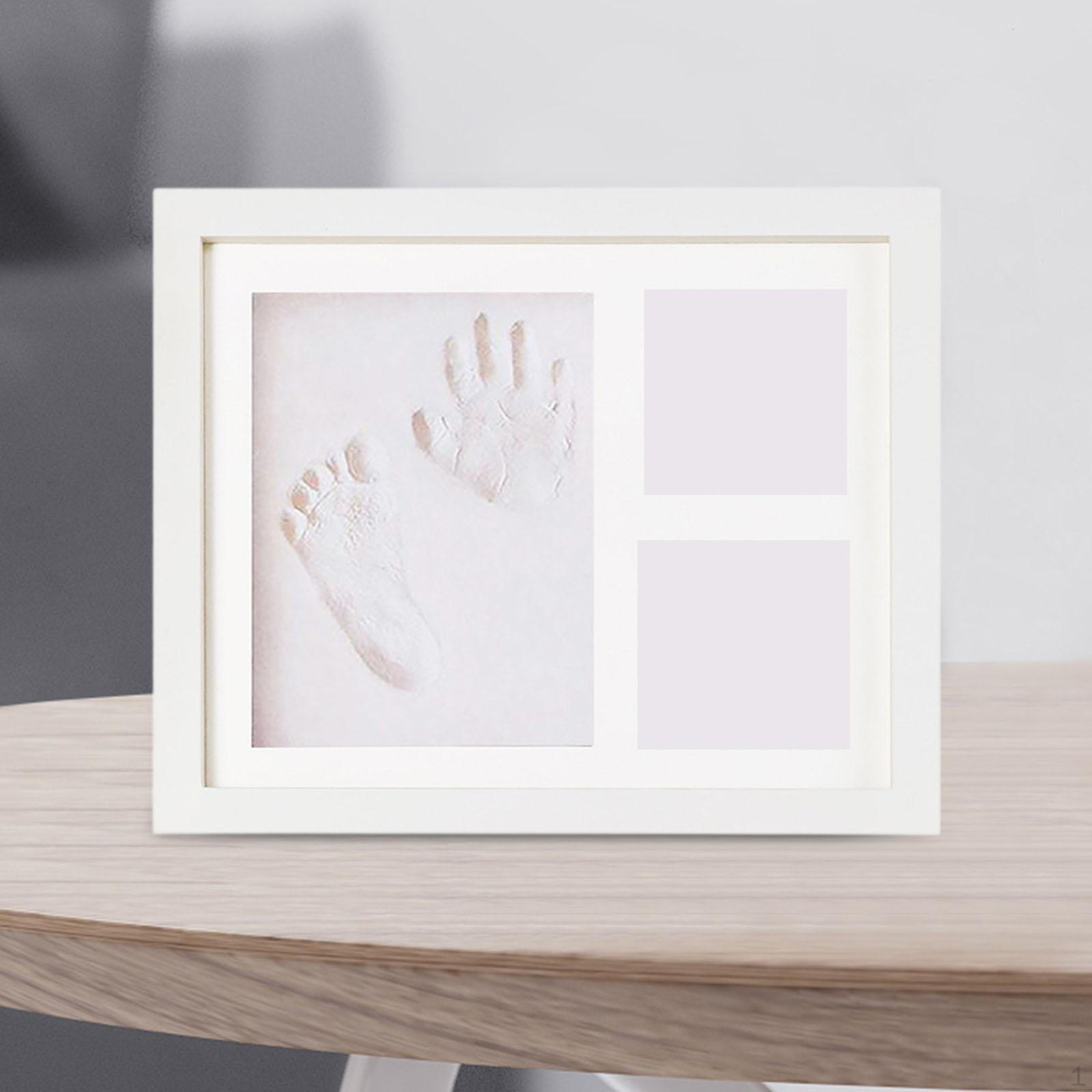 

Набор для создания отпечатков детских ступней. Ручка и искусственная доска. Нежный отпечаток руки новорожденного. белый