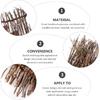 Cabilock 6PCS Japanese Bamboo Decoration Mini Fence Sashimi Serving Plate Decor Sushi Restaurant Desktop Ornaments Japanese Decoration