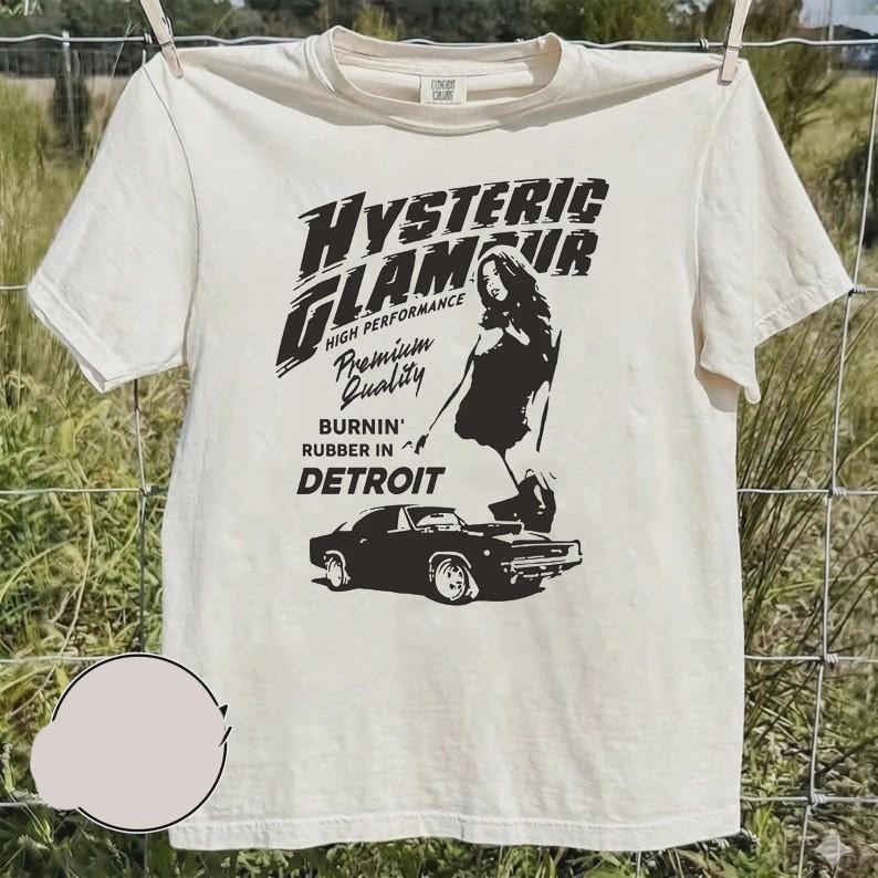 Hysteric Glamour ретро-стиль классическая белая рубашка QT8074 Унисекс футболка L