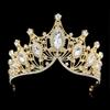 Multicolor Baroque Crown Metal Rhinestone Crown Luxury Princess Tiara  Women