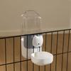 2PCS Cage Mounted Automatic Pet Food Water Dispenser with Cartoon Cats Design Easy Installation For Home Feeding Supply