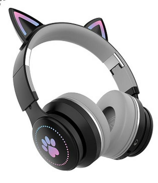 Cat Ear Luminous Bluetooth Headphones for Kids - Universal Compatibility