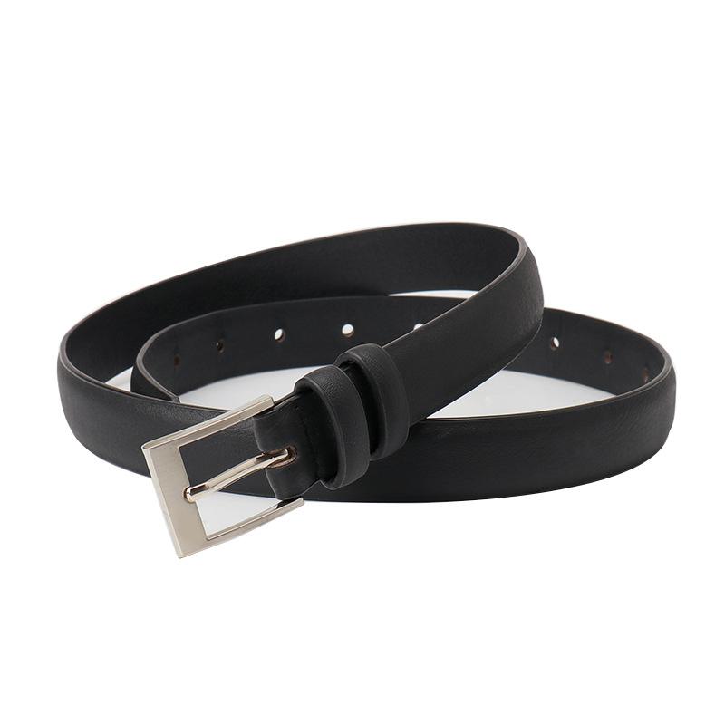 Belt Women'S Fashion Alloy Pin Buckle Women'S Belt Simple Casual Decoration Jeans Belt