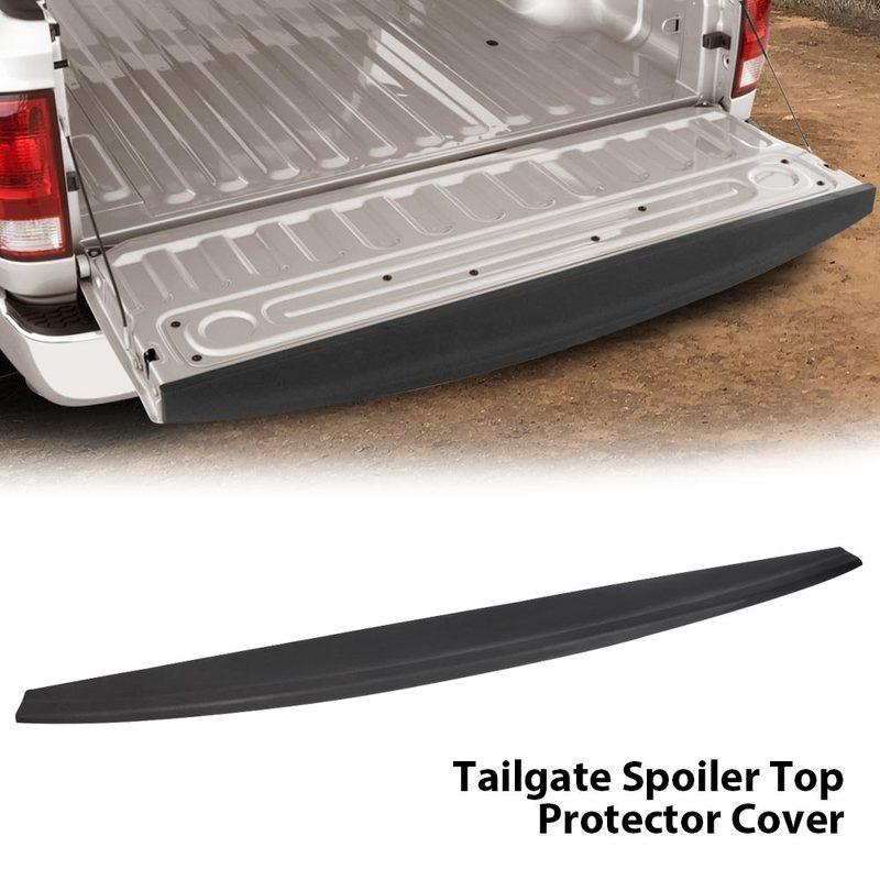 Fit for 2009-2018 Dodge Ram1500 Tailgate Protector Molding Top Cap Cover Spoiler Abs Black