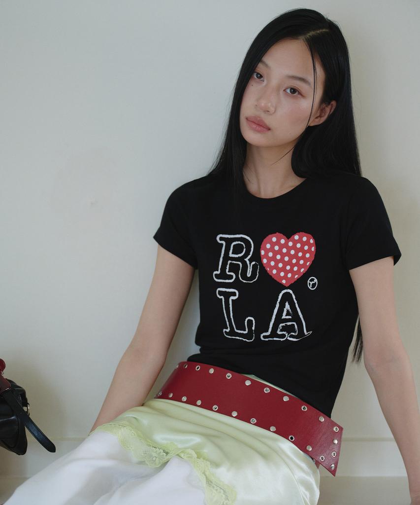 ROLAROLA I Love Rola T-Shirt Black