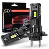 2Pcs 20000LM H4 H7 LED Headlight Bulbs Canbus H11 H8 9005 HB3 9006 HB4 18Core CSP LED Fanless Headlamp Fog Lights Auto Lamp Plug&Play 6500K White 12V