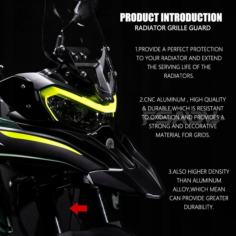 2025 Motorcycle Radiator Grille Guard Water Tank Cooler Protection FOR BENELLI TRK702 X TRK702X TRK 702 X TRK 702X 2023 2024