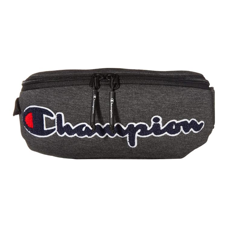 Champion Cursive Logo Trendy Polyester Waist Bag Chest Bag Regular Couple Style Unisex bags Dark-Gray CH1033-020 Dark Gray