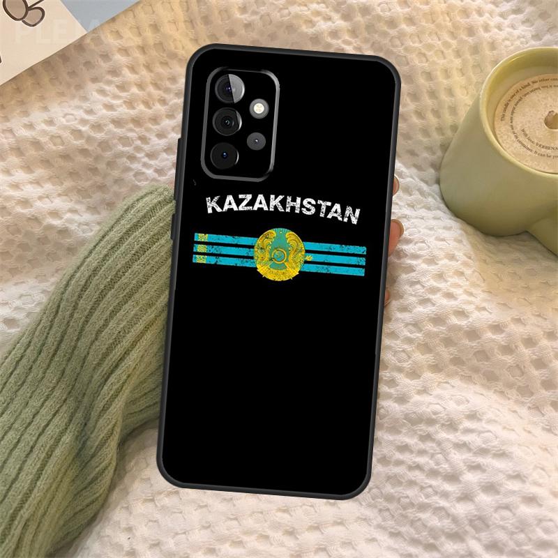 Kazakhstan Flag Art For Samsung Galaxy A34 A54 A14 A13 A52S A33 A53 A73 A12 A22 A32 A52 A72 A71 A51 Phone Case