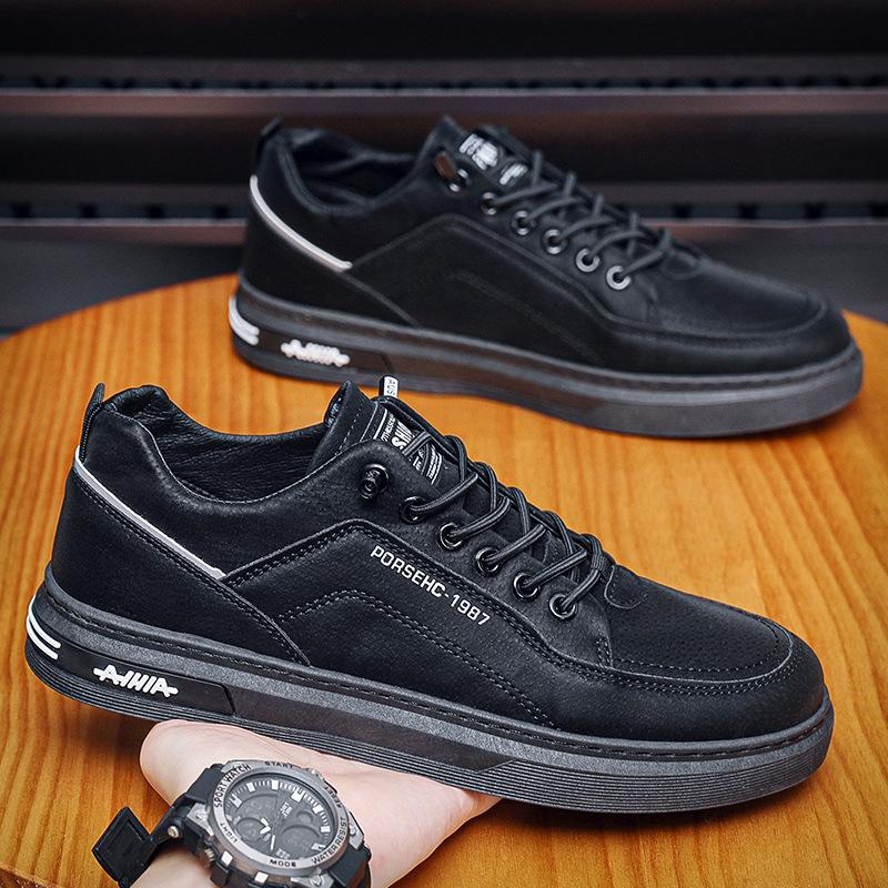 Herrenschuhe für Herbst Neuer Arbeitsstil, Rutschfest Abriebfest Koch Arbeitskleidung Trendschuhe Leicht Wasserdicht Arbeitsschutz Freizeitschuhe