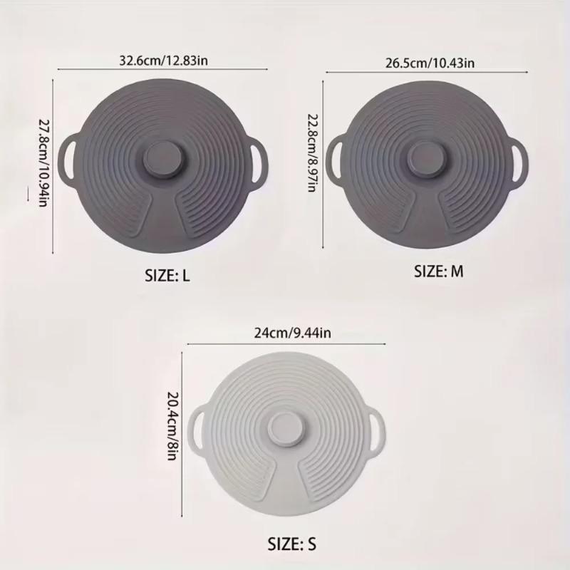 Silicone Bowl LIDS, Microwave Splash LIDS, Reusable Heat-resistant LIDS, Suitable for Bowls, Plates, POTS, Pans, Stove Tops, Ove