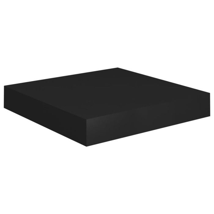 VidaXL Floating Wall Shelves 2 Pcs Black 23x23.5x3.8 Cm MDF
