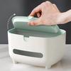 Paper Towel Holder Multi Functional Remote Control and Miscellaneous Storage Box on The Table with Phone Holder Desktop Storage