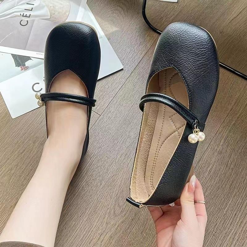 Fashion Temperament single shoe women's spring new gentle versatile style low heeled shoes simple comfortable women's shoes