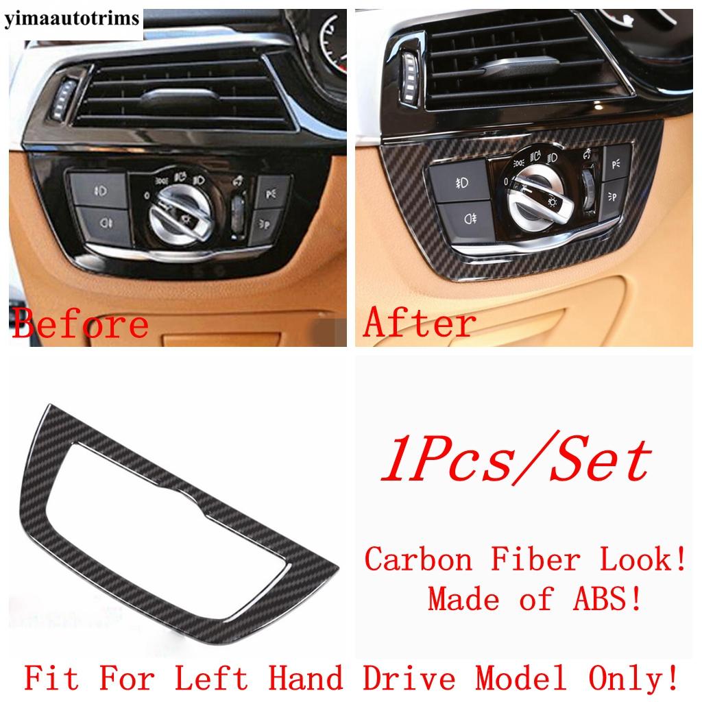 Steering Wheel/ Head Lamp / Gear Shift Panel / Dashboard Frame Cover Trim Accessories For BMW 5 Series G30 525i 530i 2017 -