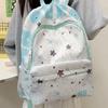 Letter Print Oxford Cloth Backpack Large Capacity Students School Bag Star Backpack  Travel