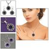 Tanzanite Set Jewelry Quartz  Gemstone Pendant 18-20'' Necklace