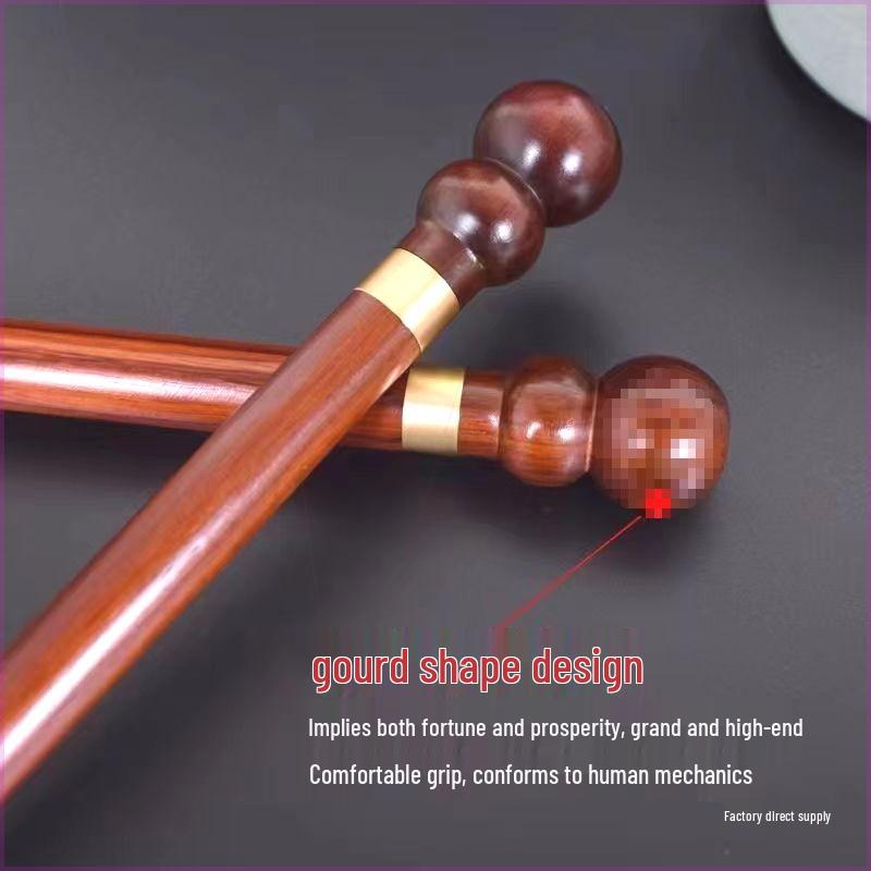 Extra Long Solid Wood Shoehorn with Copper Handle – Sandalwood & Rosewood, Ideal for Elderly Use