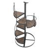 European Style Decorative Plant Shelf Multifuctional Wrought Iron Plant Rack Easy To Install for Balcony and Living Room