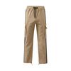 Men Pants with Multi Pockets Drawstring Elastic Waist Wide Leg Loose Cargo