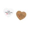 2026 Valentine's Day Heart-shaped Kraft Paper Gift Tag