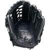 ZETT Youth Softball Glove with Ring Finger Ground Size BJG76264AZ Loop, Hero, All-Around, Black, Right-Handed Throw, M,