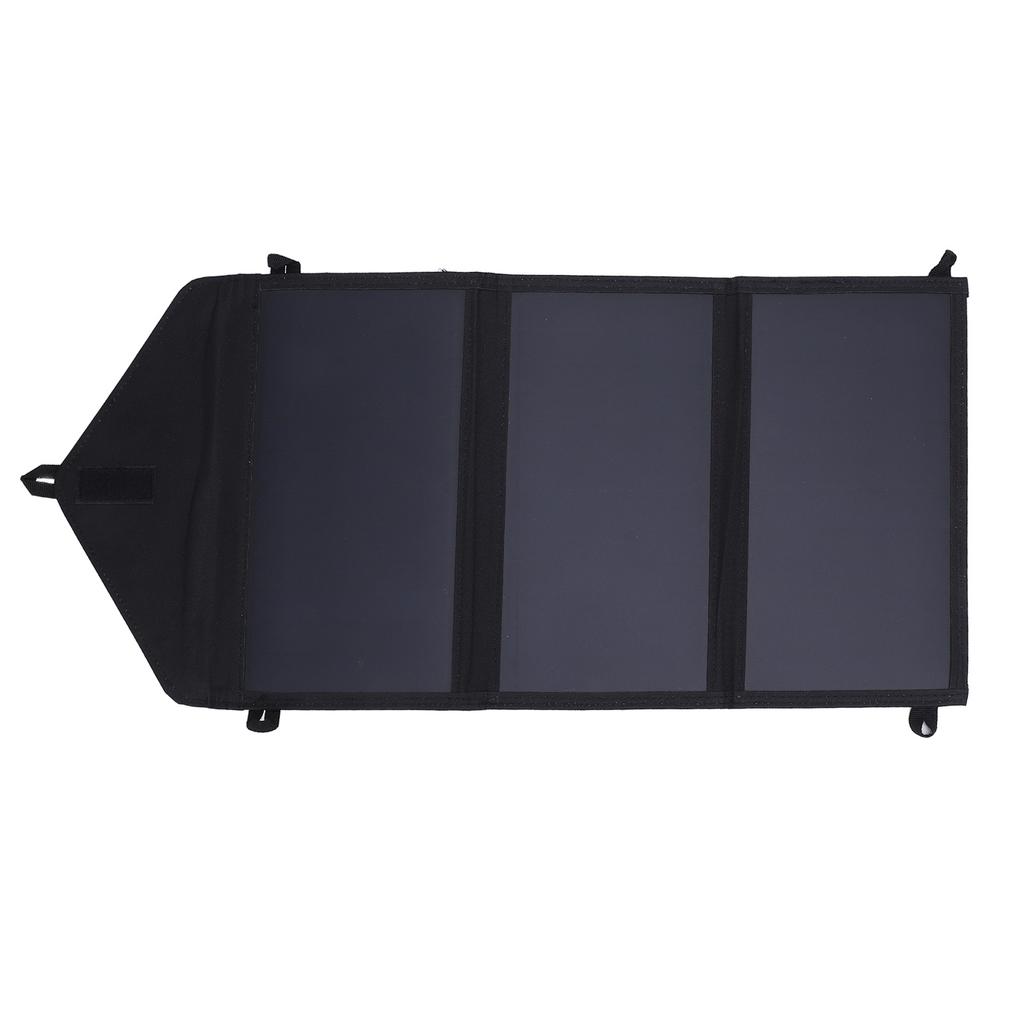 30W Foldable Portable Solar Charger with USB Type C DC Output Solar Panel PD Fast Charge for Phones 12V Car Battery Power Loss Prevention